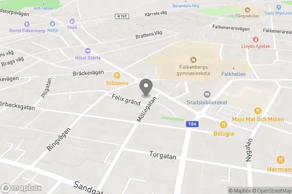 Arvidstorpsvägen - Falkenberg karta