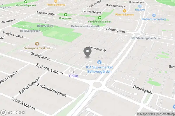 Bellevues Cykelaffär - Malmö karta