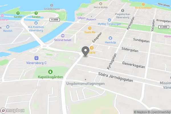 Bernis cykelservice - Vänersborg karta