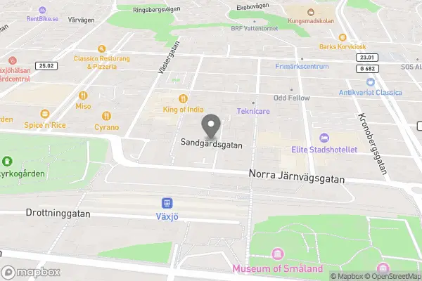 Cykelcenter - Växjö karta
