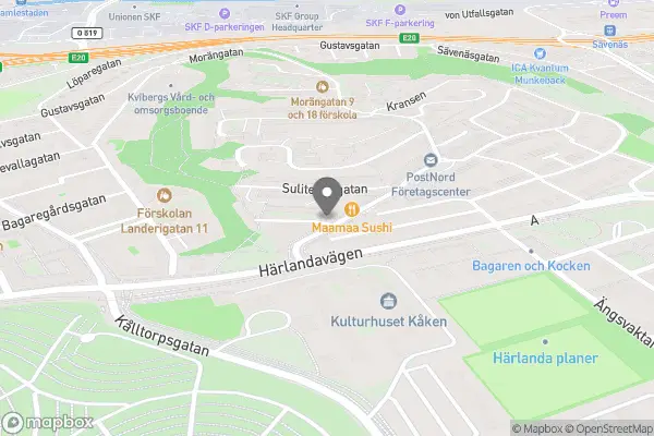 Cykelfiket - Sofiagatan - Göteborg karta