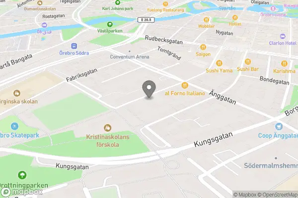 Cykelhörnan City - Örebro karta