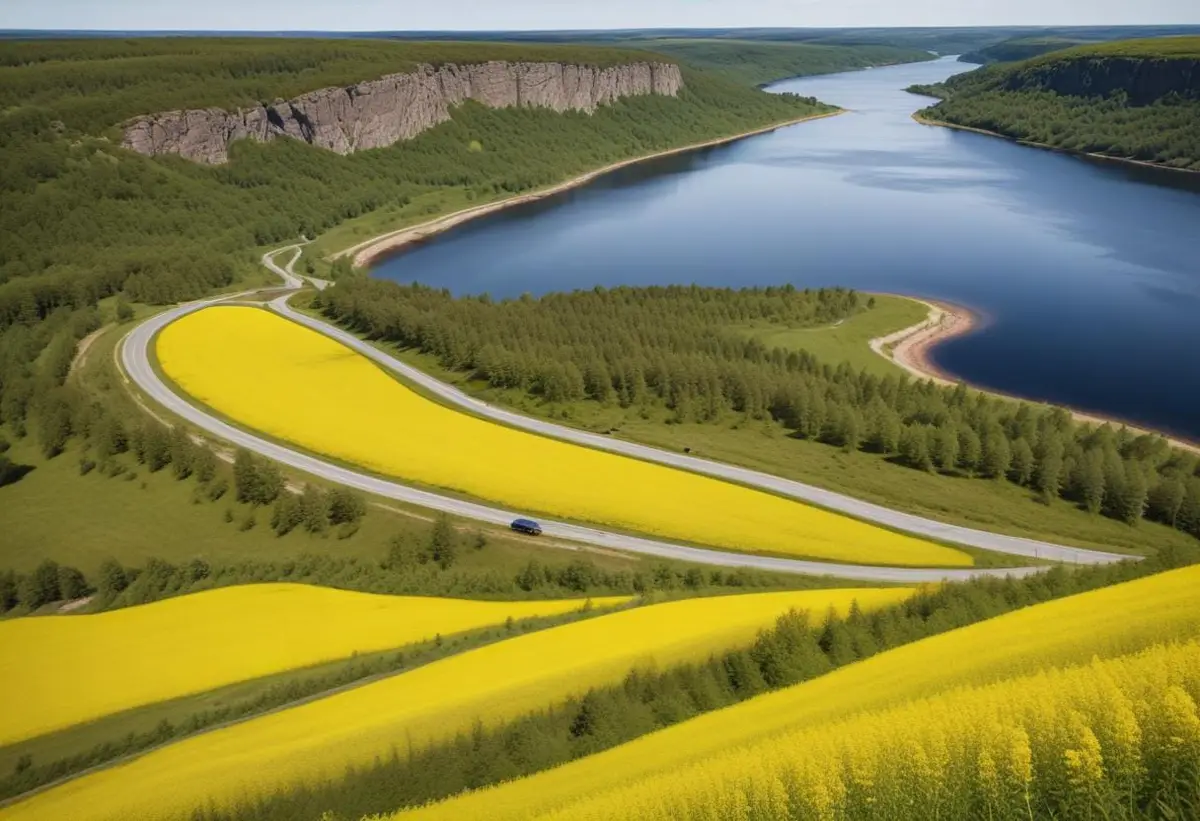 Cykeltur i Sverige illustration