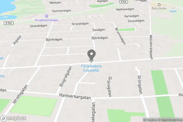 Färjestadens Cykelaffär - Färjestaden karta