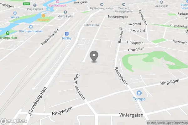 Mjölby cykelservice - Mjölby karta