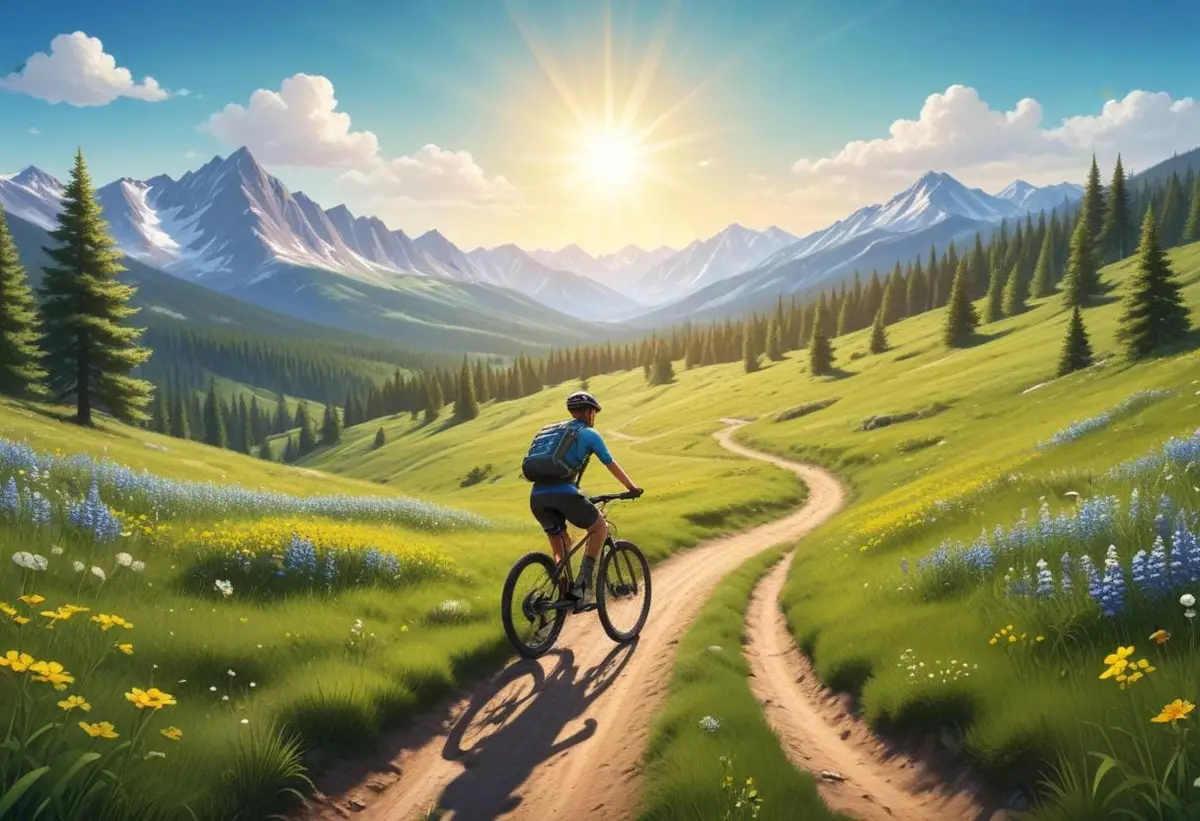 Sätt fart på cykelbenen – mountainbikelopp 2025 att boka! illustration