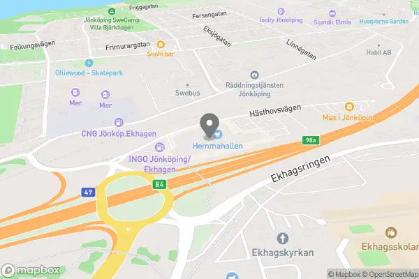 Renbergs Cykel & Sport Aktiebolag - Jönköping karta