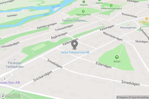 Valbo Cykelservice AB - Valbo karta